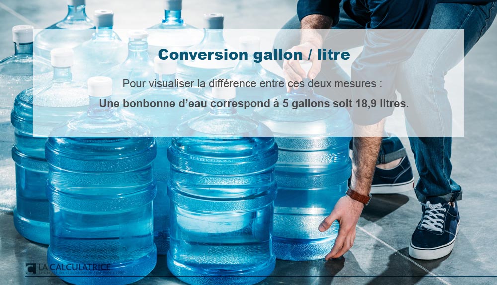 Conversion gallon / litre